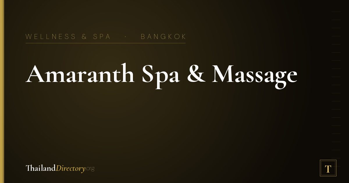 Amaranth Spa & Massage