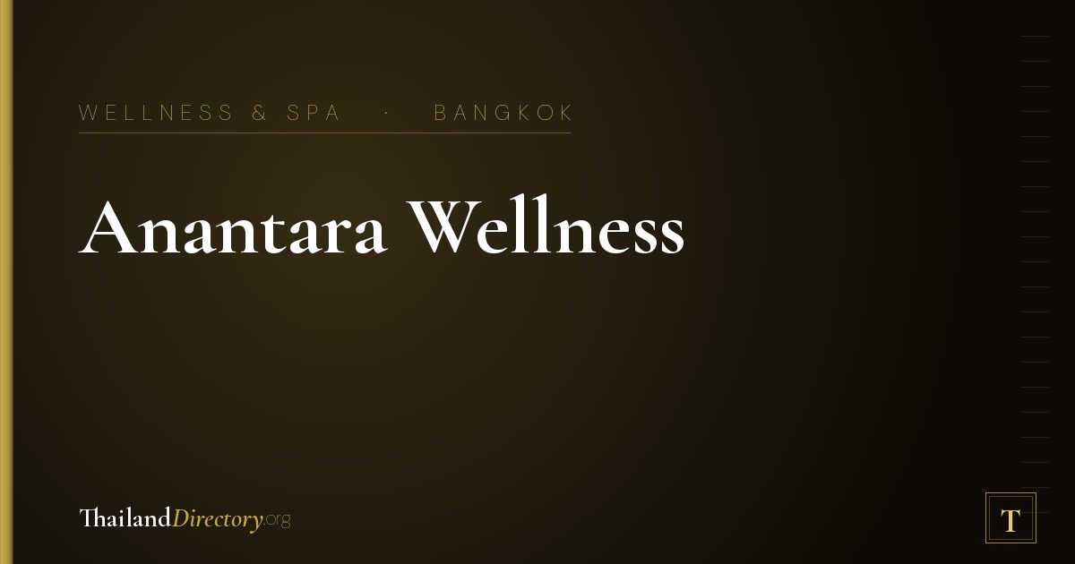 Anantara Wellness