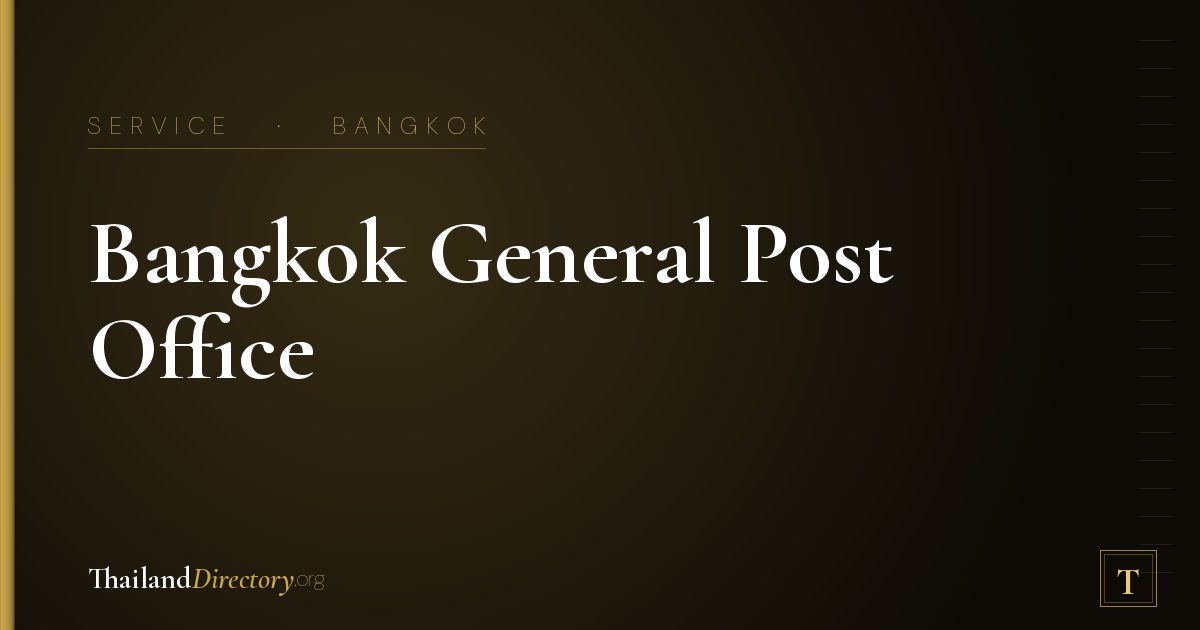 Bangkok General Post Office
