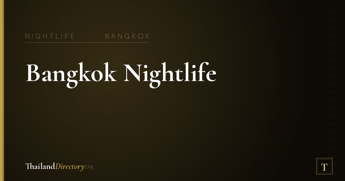 Bangkok Nightlife