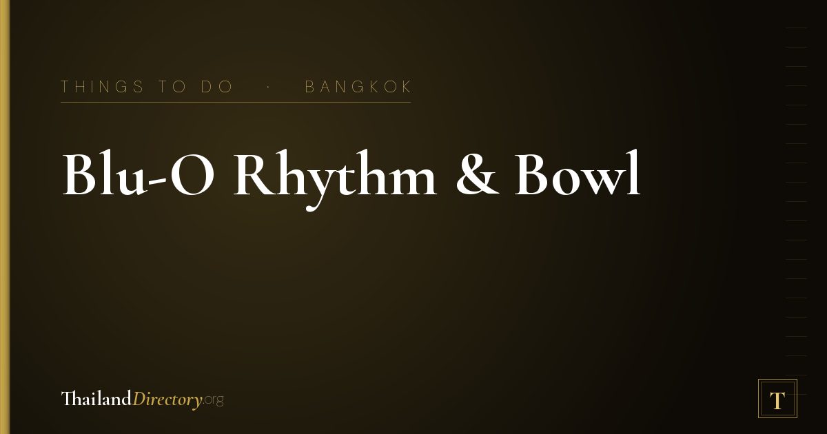 Blu-O Rhythm & Bowl