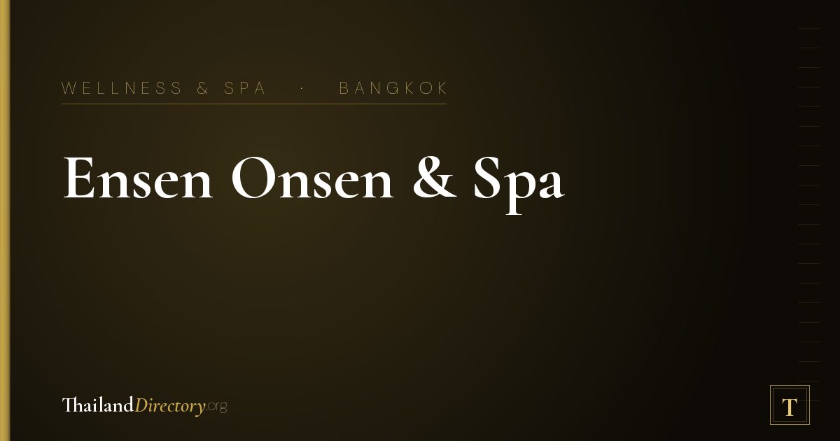 Ensen Onsen & Spa