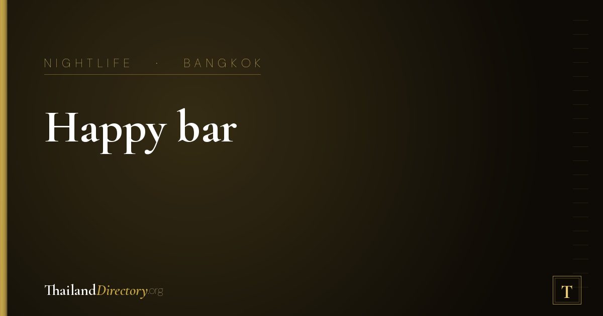 Happy bar