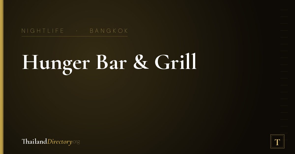 Hunger Bar & Grill