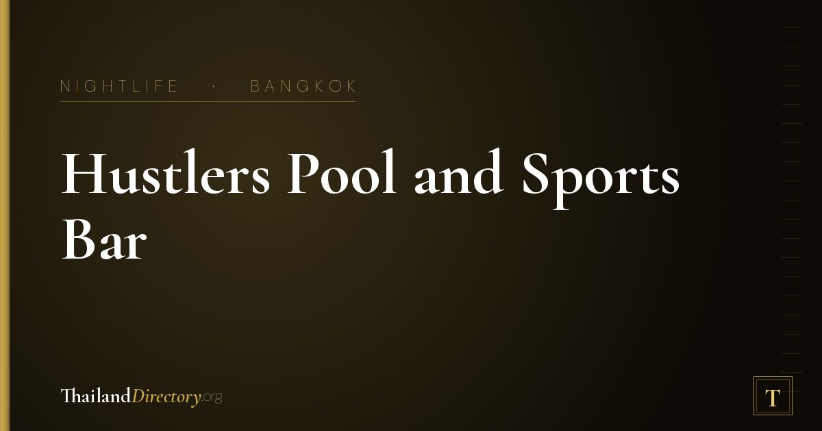 Hustlers Pool and Sports Bar