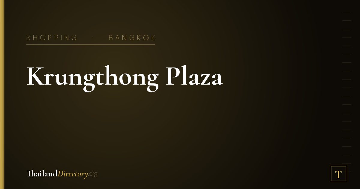 Krungthong Plaza