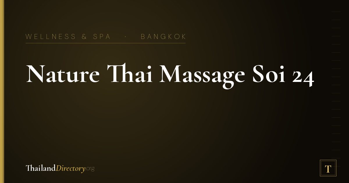 Nature Thai Massage Soi 24