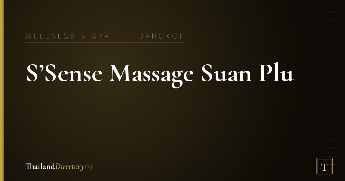 S’Sense Massage Suan Plu