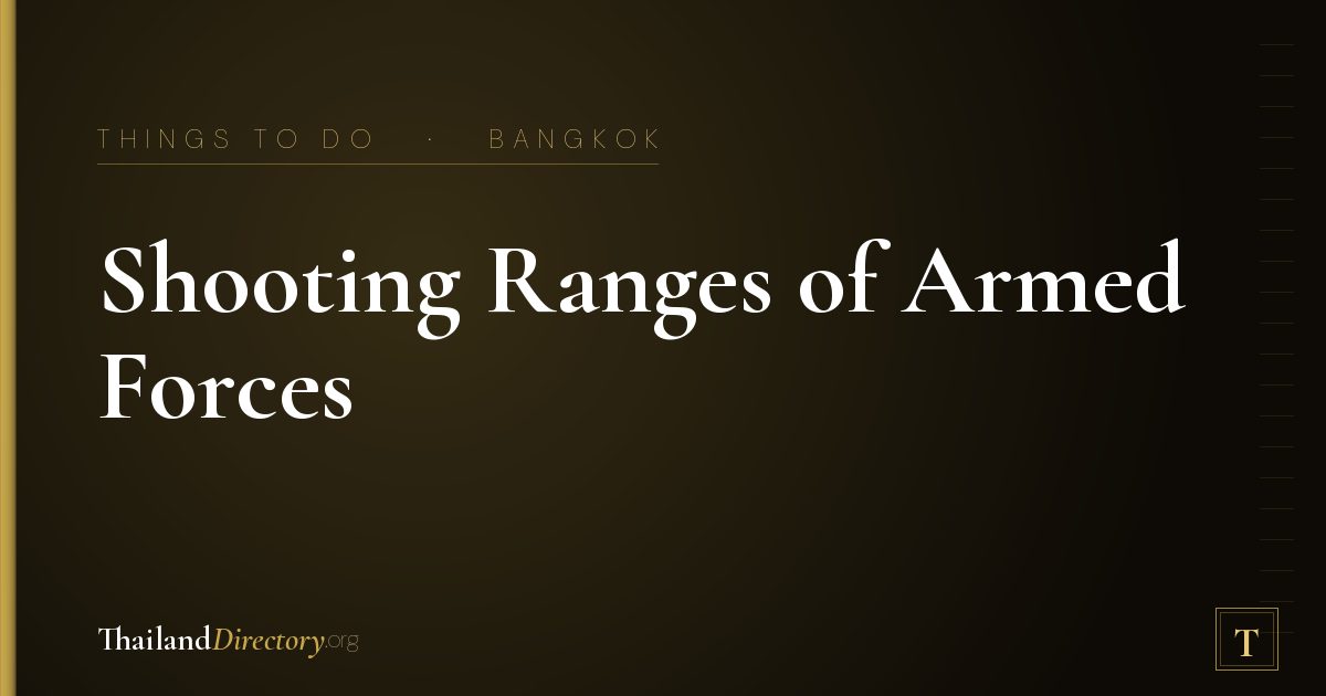 Shooting Ranges of Armed Forces Security Center