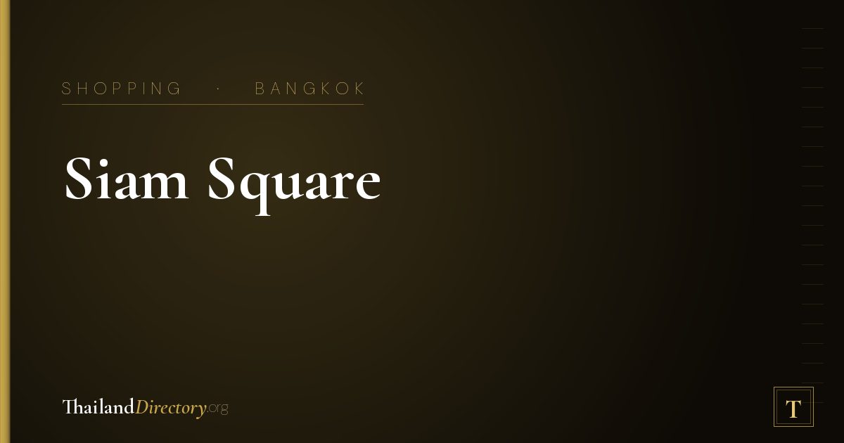 Siam Square