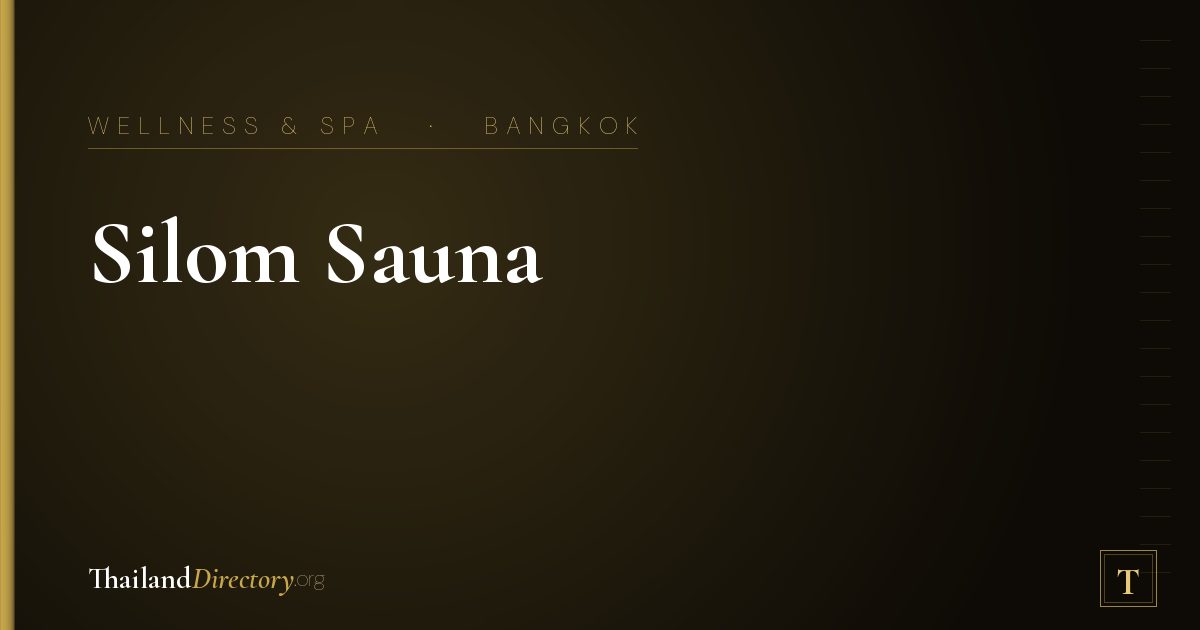 Silom Sauna