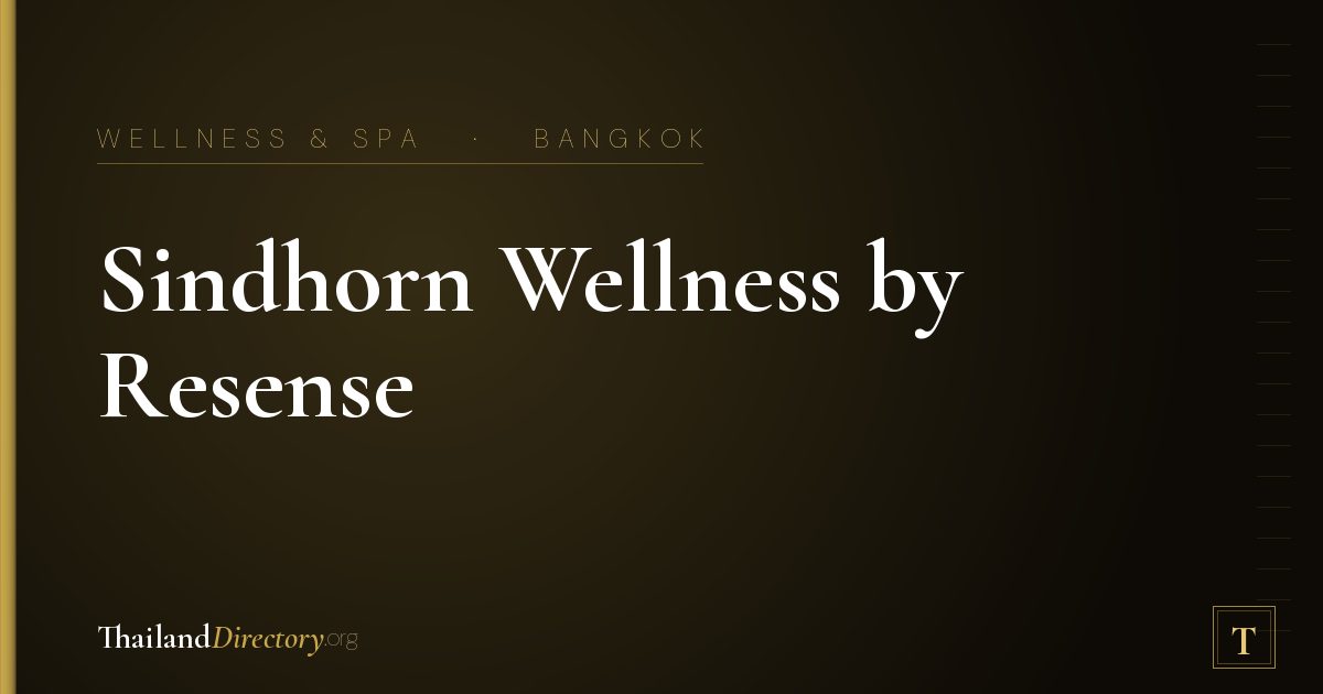 Sindhorn Wellness by Resense
