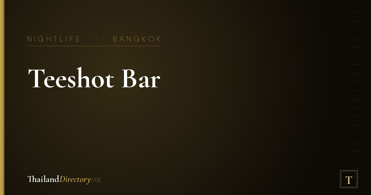 Teeshot Bar