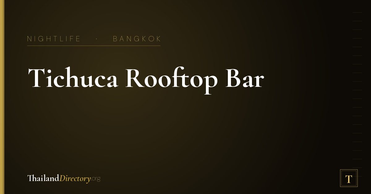 Tichuca Rooftop Bar