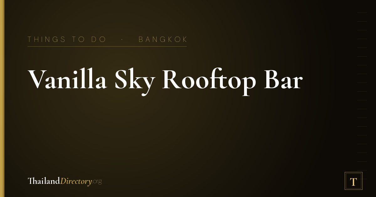 Vanilla Sky Rooftop Bar
