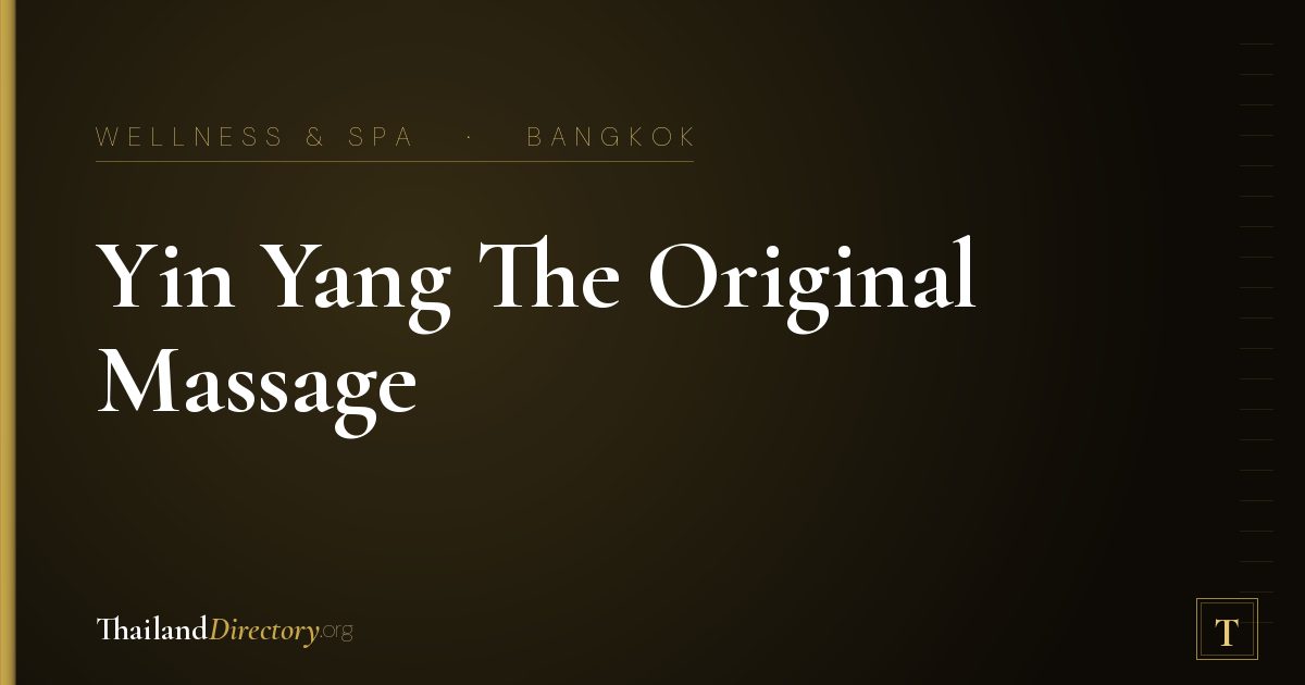 Yin Yang The Original Massage & Spa